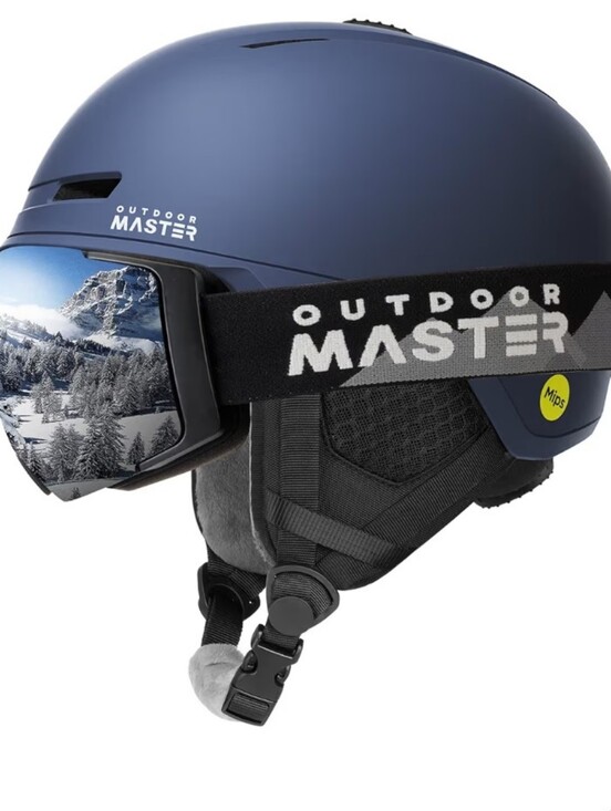 Outdoor Master Other - OUTDOOR MASTER Snowboard/ Ski Helmet & Goggles In Blue Size Large- Unisex